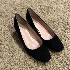 Kate spade black suede heel